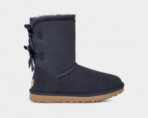 Cizme Ugg Bailey Bow II Dama Negrii | 7285QJISP