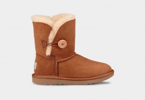 Cizme Ugg Bailey Button II Copii Maro | 4390NFRPC