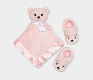 Cizme Ugg Bixbee And Lovey Bear Stuffie Copii Roz | 7604NGLJO