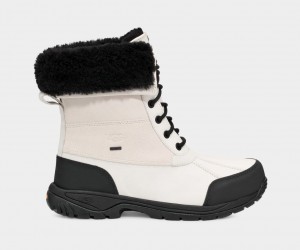 Cizme Ugg Butte Barbati Albi Negrii | 5963AGFRS