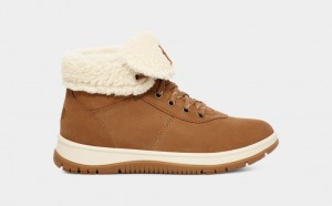 Cizme Ugg Lakesider Mid-High Dantela Up Dama Maro | 5168GBNJM