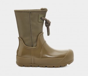 Cizme Ugg Raincloud Dantela Dama Masline Verzi | 8627IGFWJ