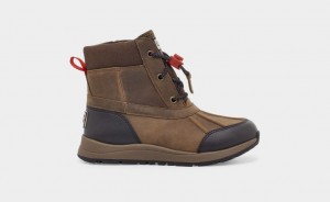 Cizme Ugg Turlock Piele Weather Copii Maro | 1243DBYGE