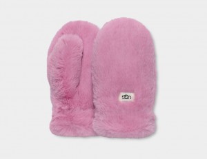 Manusi Ugg Faux Fur Mitten Copii Roz | 1685WSAKL