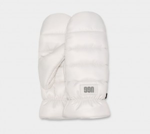 Manusi Ugg Puff Yeah All Weather Mitten Dama Albi | 8051WKZJG