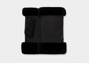 Manusi Ugg Sheepskin Fingerless Dama Negrii | 5349YRSFC