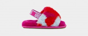 Papuci Ugg Fluff Yeah Camopop Copii Rosii | 3901YWEOB