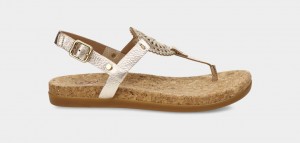 Sandale Ugg Ayden II Metallic Dama Aurii | 2697LRGFT