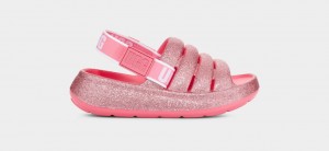 Sandale Ugg Sport Yeah Glitter Copii Roz | 6012JUPXT