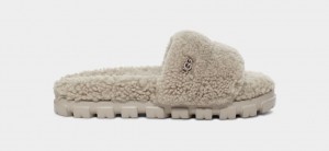 Slapi Ugg Cozetta Curly Dama Gri | 0631ESINQ