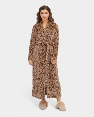 Îmbrăcăminte De Dormit Ugg Marlow Robe Dama Leopard | 2641GJRUS