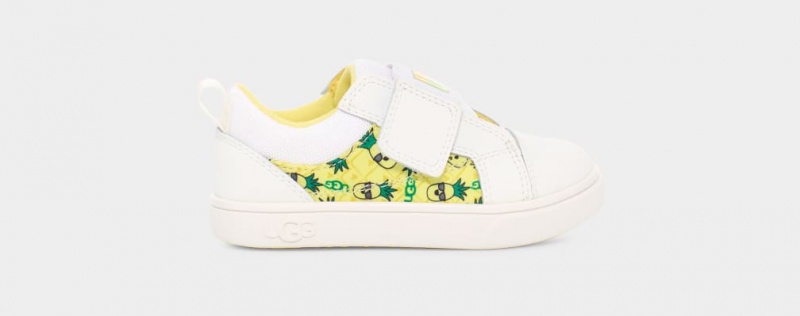 Adidasi Ugg Rennon Low Pineapple Stuffie Copii Albi | 8243SQCBO