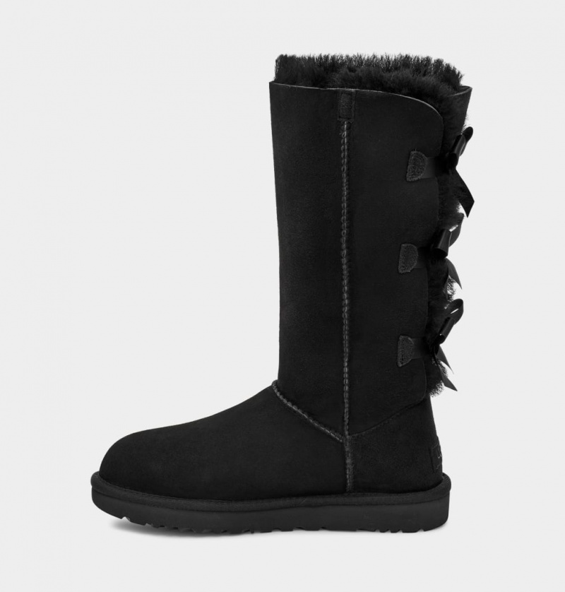 Cizme Ugg Bailey Bow Cizme Inalte II Dama Negrii | 7841GEUTH