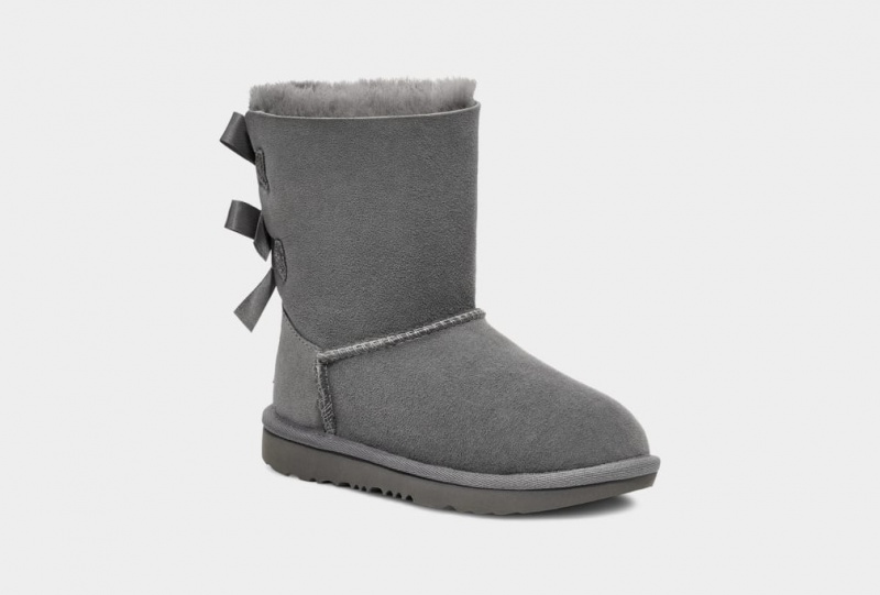 Cizme Ugg Bailey Bow II Copii Gri | 5041ZRIGK