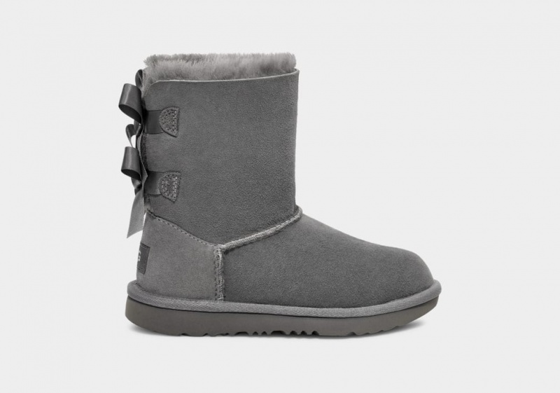 Cizme Ugg Bailey Bow II Copii Gri | 5041ZRIGK