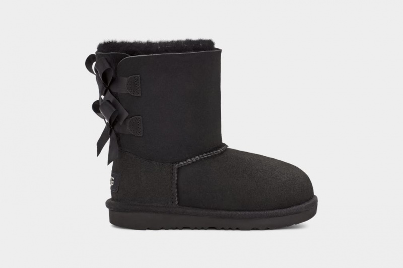 Cizme Ugg Bailey Bow II Copii Negrii | 3740GFDPX