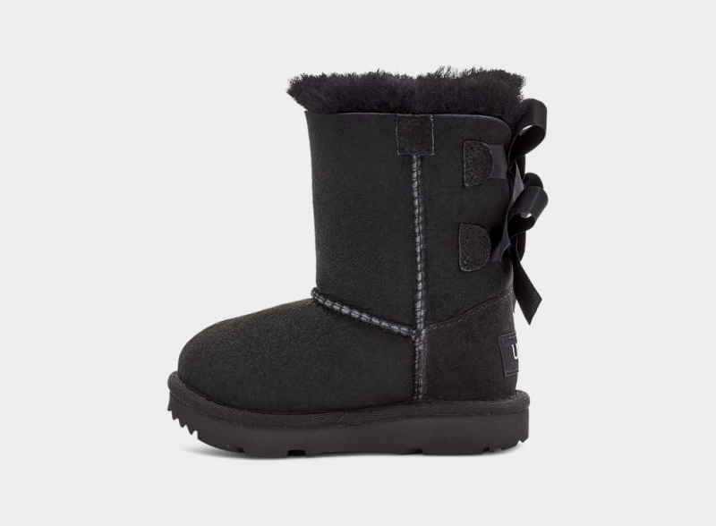 Cizme Ugg Bailey Bow II Copii Negrii | 4965NSVJI