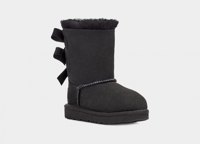 Cizme Ugg Bailey Bow II Copii Negrii | 4965NSVJI