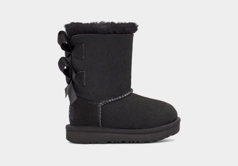 Cizme Ugg Bailey Bow II Copii Negrii | 4965NSVJI