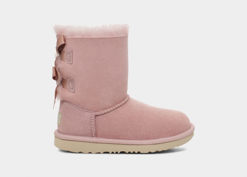 Cizme Ugg Bailey Bow II Copii Roz Gri | 6930FPZIQ