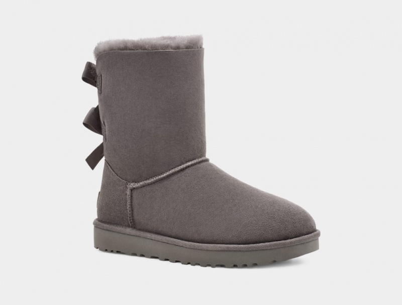 Cizme Ugg Bailey Bow II Dama Gri | 2671CBHEM