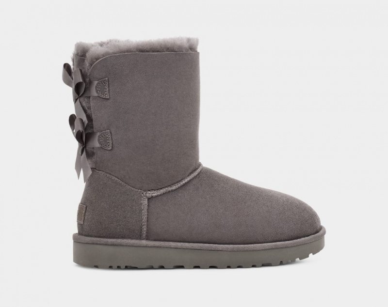 Cizme Ugg Bailey Bow II Dama Gri | 2671CBHEM