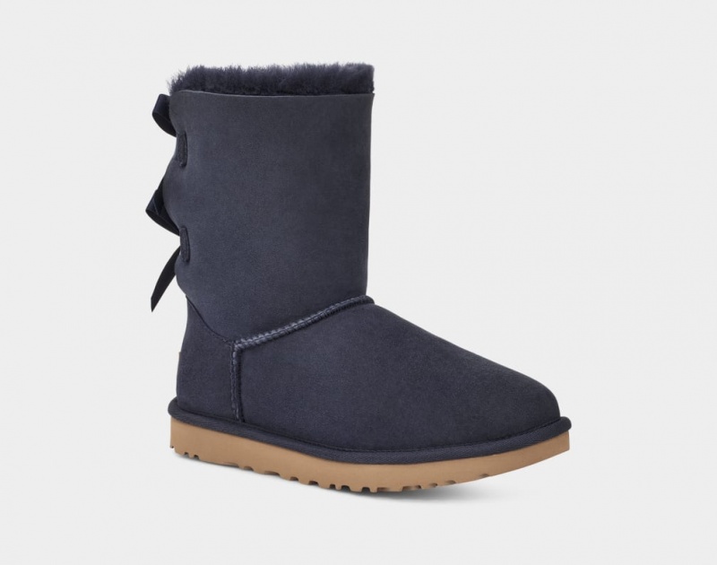 Cizme Ugg Bailey Bow II Dama Negrii | 7285QJISP