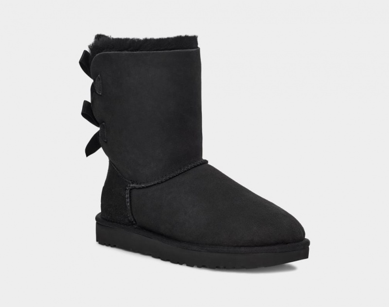 Cizme Ugg Bailey Bow II Dama Negrii | 7986WBKDS