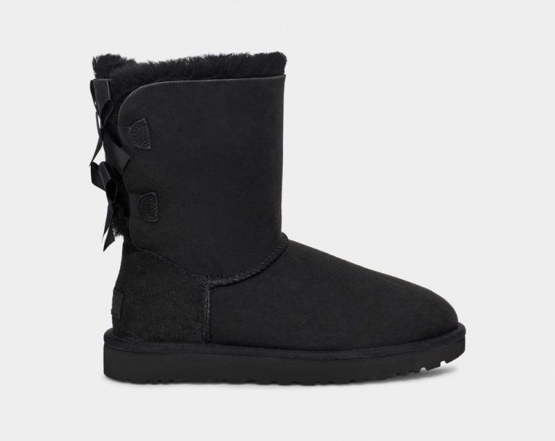 Cizme Ugg Bailey Bow II Dama Negrii | 7986WBKDS