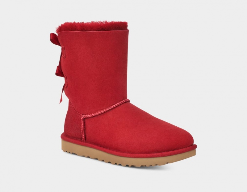 Cizme Ugg Bailey Bow II Dama Rosii Visinii | 6508EDWTL