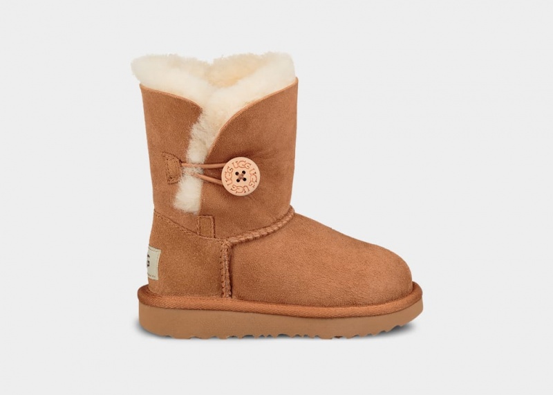 Cizme Ugg Bailey Button II Copii Maro | 2081SWXQR