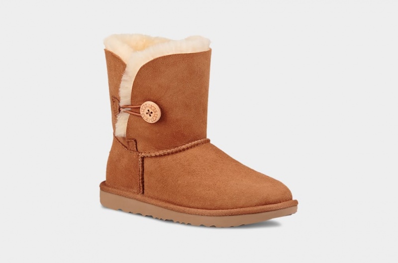 Cizme Ugg Bailey Button II Copii Maro | 4390NFRPC