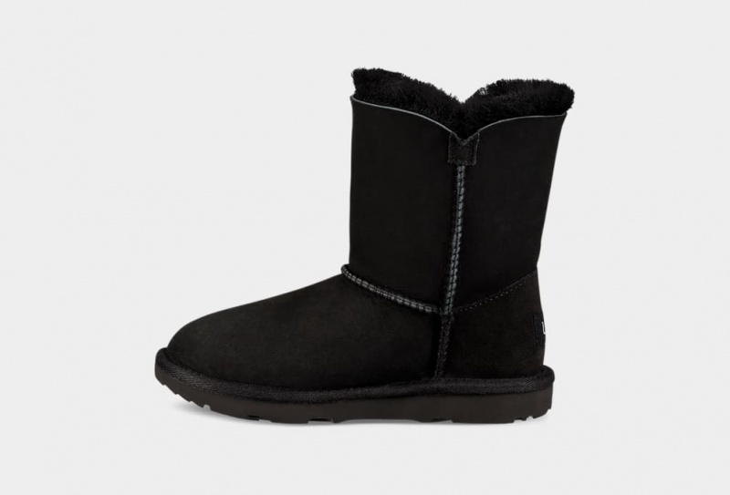 Cizme Ugg Bailey Button II Copii Negrii | 6390WCOVX