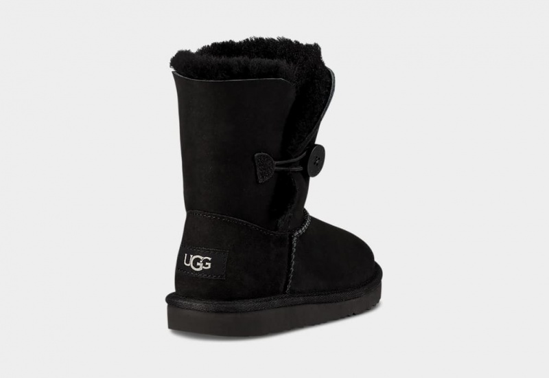 Cizme Ugg Bailey Button II Copii Negrii | 6390WCOVX