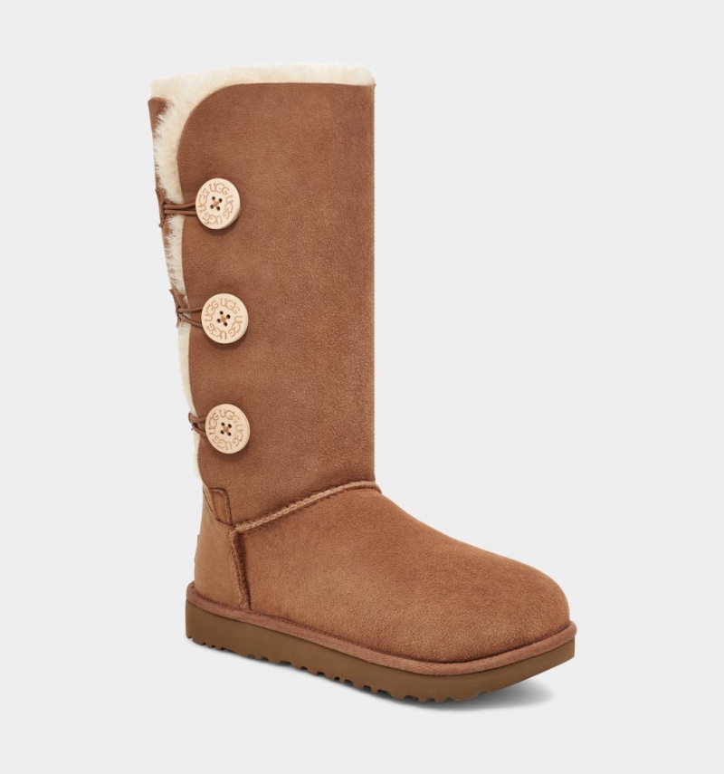 Cizme Ugg Bailey Button Triplet II Dama Maro | 0685IHYBE