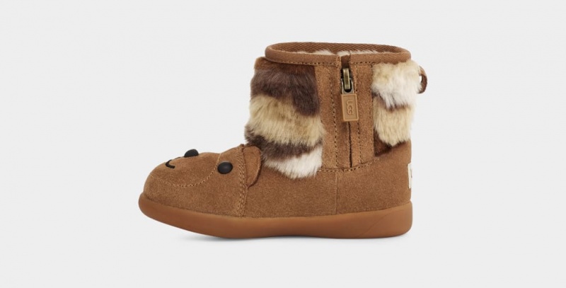 Cizme Ugg Bear Stuffie Copii Maro | 6745NCQHA