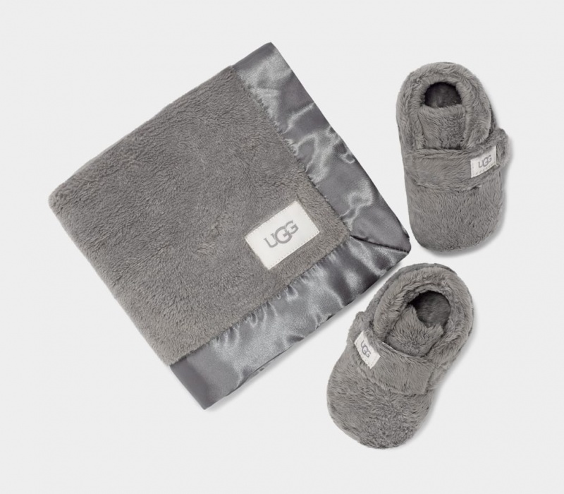 Cizme Ugg Bixbeeie and Lovey Blanket Copii Gri | 9638JNCRH