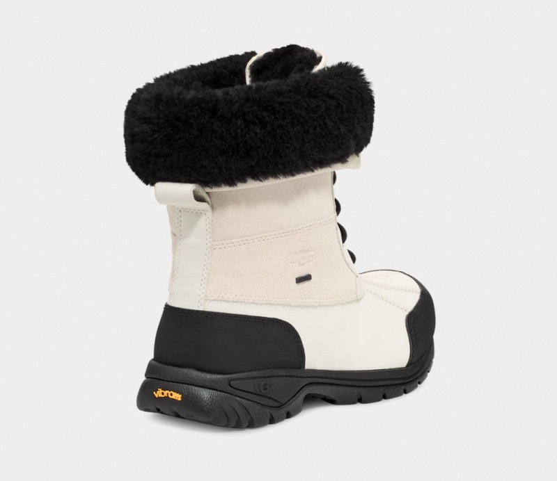 Cizme Ugg Butte Barbati Albi Negrii | 5963AGFRS