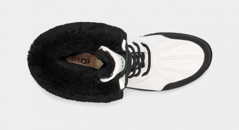 Cizme Ugg Butte Barbati Albi Negrii | 5963AGFRS