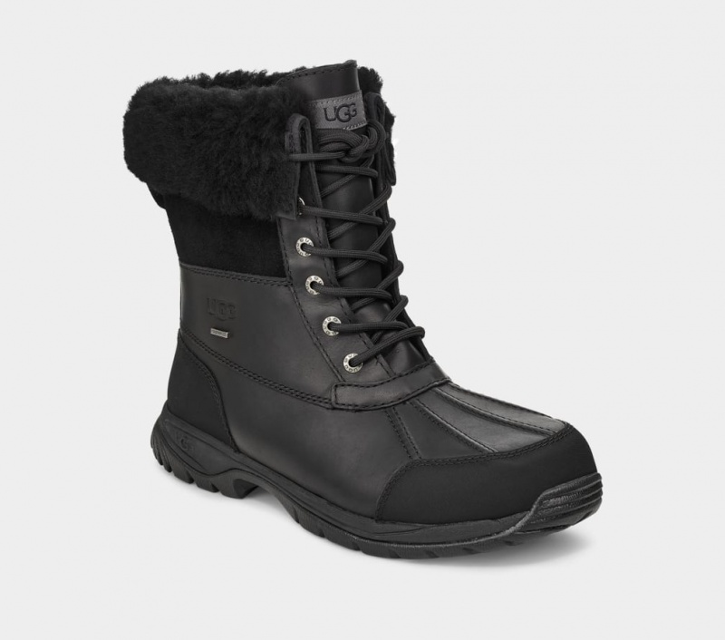 Cizme Ugg Butte Barbati Negrii | 4735VLHZP