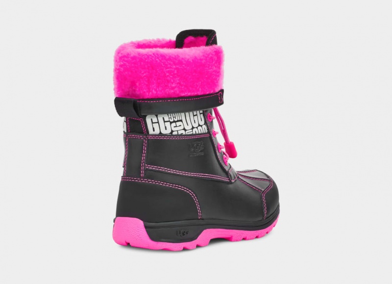 Cizme Ugg Butte II CWR Glow Grafice Copii Negrii Roz | 7461AFLSB