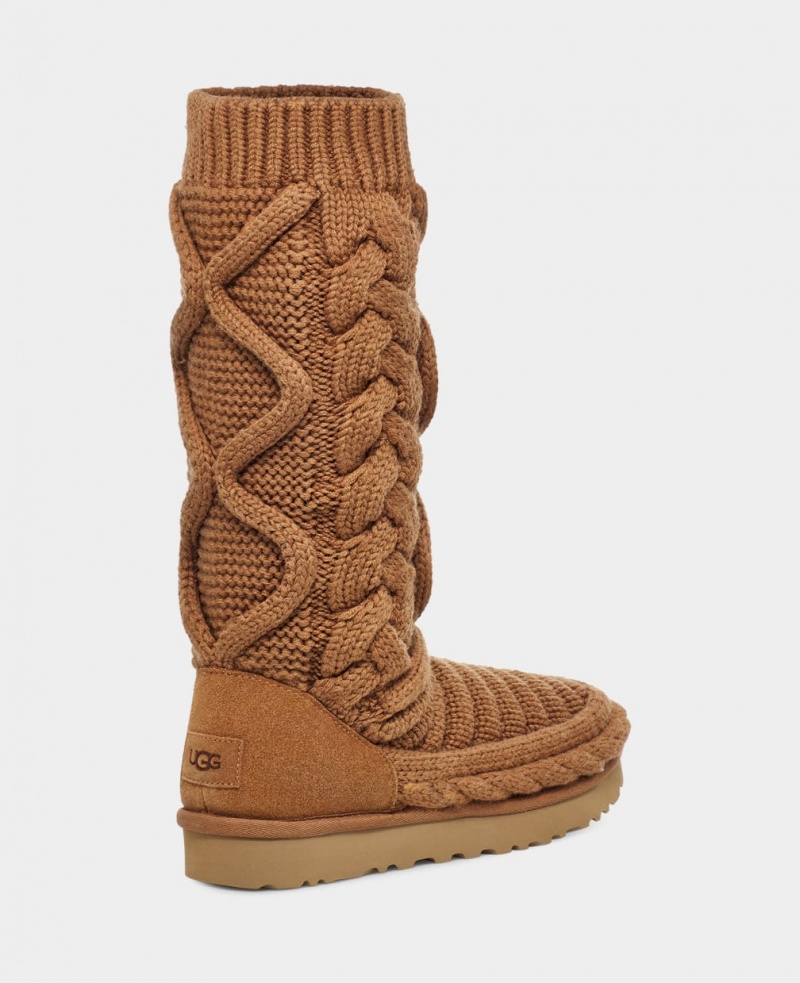 Cizme Ugg Clasici Cizme Inalte Grosolan Knit Dama Maro | 2954MPHST