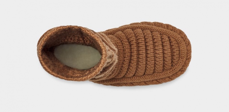 Cizme Ugg Clasici Cizme Inalte Grosolan Knit Dama Maro | 2954MPHST