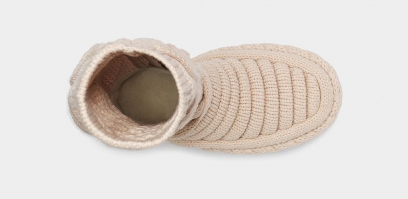 Cizme Ugg Clasici Cizme Inalte Grosolan Knit Dama Bej | 7936VSDZN