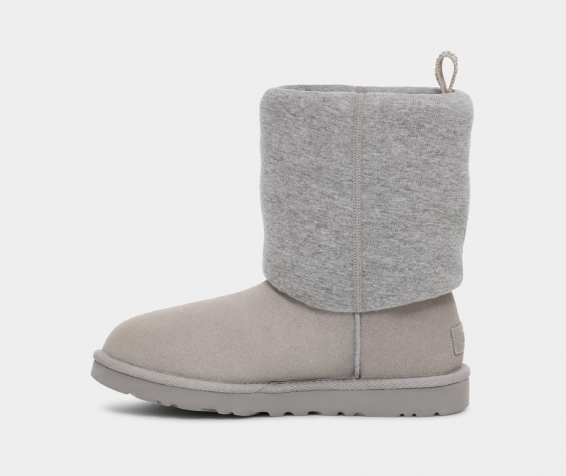 Cizme Ugg Clasici Fur Jersey Cozy Dama Gri | 3901SJVHP