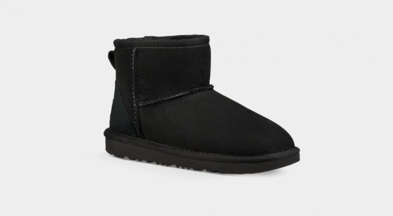 Cizme Ugg Clasici II Mini Copii Negrii | 6172ITKXA