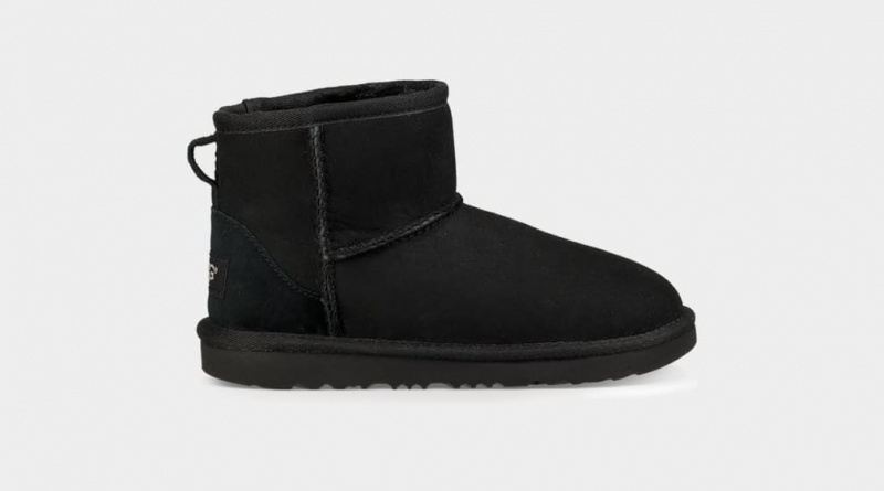 Cizme Ugg Clasici II Mini Copii Negrii | 6172ITKXA