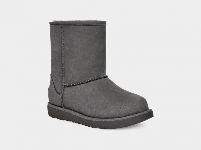 Cizme Ugg Clasici II Weather Copii Gri | 6195UVFPZ