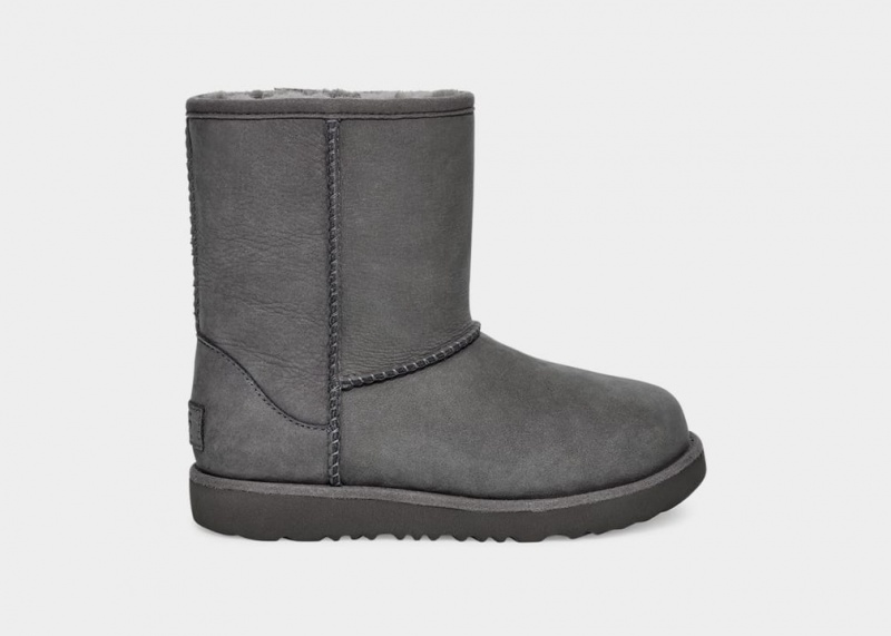 Cizme Ugg Clasici II Weather Copii Gri | 6195UVFPZ