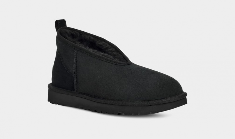 Cizme Ugg Clasici Micro Mini Dama Negrii | 3762YTMGO